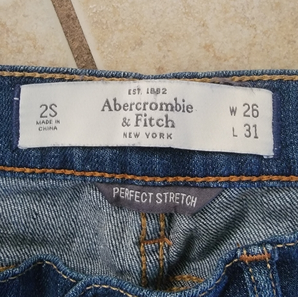 Abercrombie & Fitch jeans Perfect Stretch Size 2 W 26 / L 31 - Picture 5 of 5
